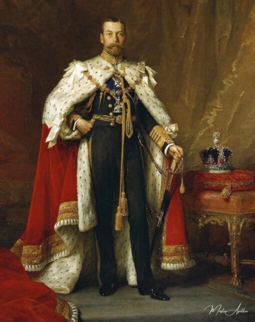 George V em roupa de coroação – Luke Fildes Luke Fildes Master Apollon