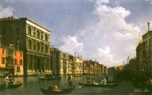 Grande Canal: vista sudoeste do Palazzo Grimani com o Palazzo Foscari – Canal Giovanni Antonio Giovanni Antonio Canal Master Apollon 2