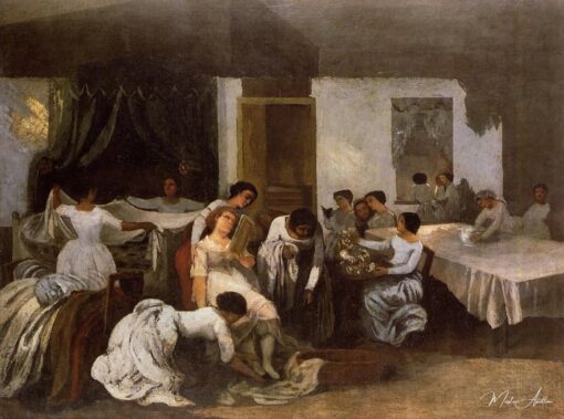 Vestindo a Menina Morta (Vestindo a Noiva) – Gustave Courbet Gustave Courbet Master Apollon
