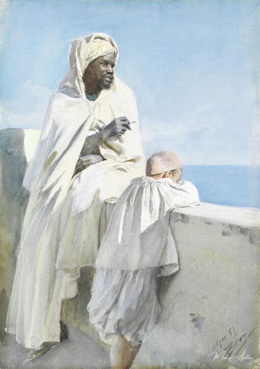 Homem e menino em Argel – Anders Zorn Anders Zorn Master Apollon