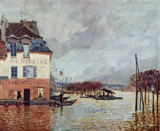 Inundação em Port-Marly de Alfred Sisley Alfred Sisley Master Apollon