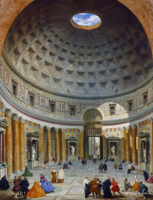 Interior do Panteão, Roma – Giovanni Paolo Panini Giovanni Paolo Panini Master Apollon
