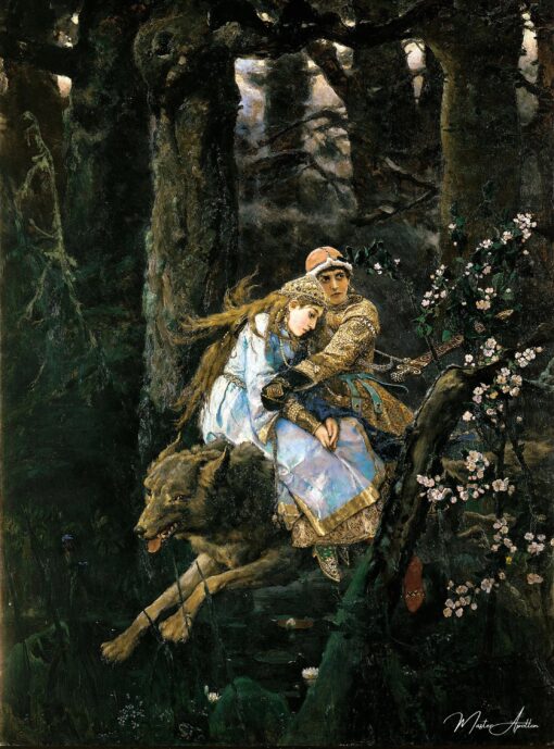 Ivan Tsarevich montando o lobo cinza – Viktor Vasnetsov Viktor Vasnetsov Master Apollon 2