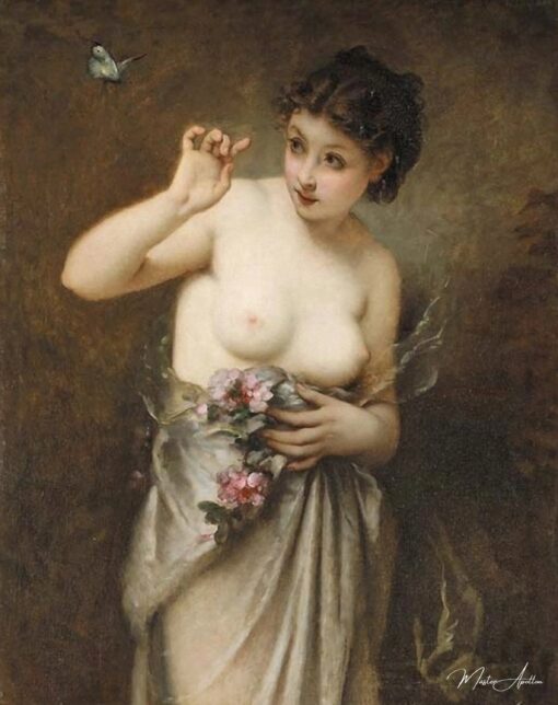 Menina com Borboleta – Guillaume Seignac Guillaume Seignac Master Apollon