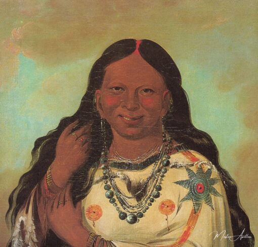 Kei-a-gis-gis, uma mulher dos Ojibwa das Planícies – George Catlin George Catlin Master Apollon 2