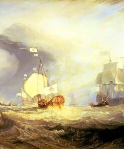 A barca do almirante von Trump na entrada do Texel em 1645 – William Turner William Turner Master Apollon