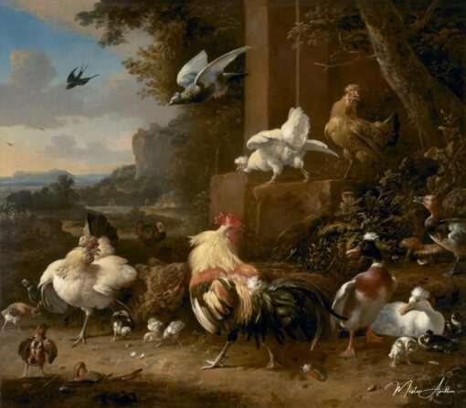 A baixa-corte – Melchior d’Hondecoeter Melchior d'Hondecoeter Master Apollon 2