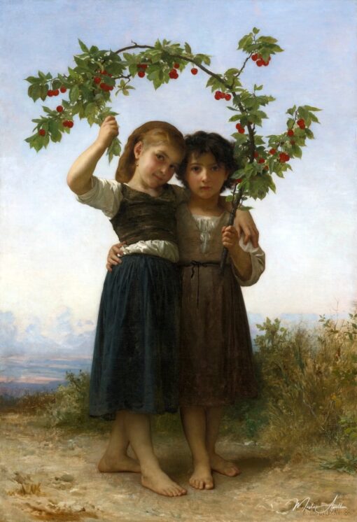 A ramagem das cerejas – William Bouguereau William Bouguereau Master Apollon 2