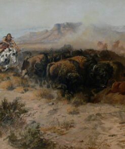 A caça ao bisão [n°26] – Charles Marion Russell Charles Marion Russell Master Apollon