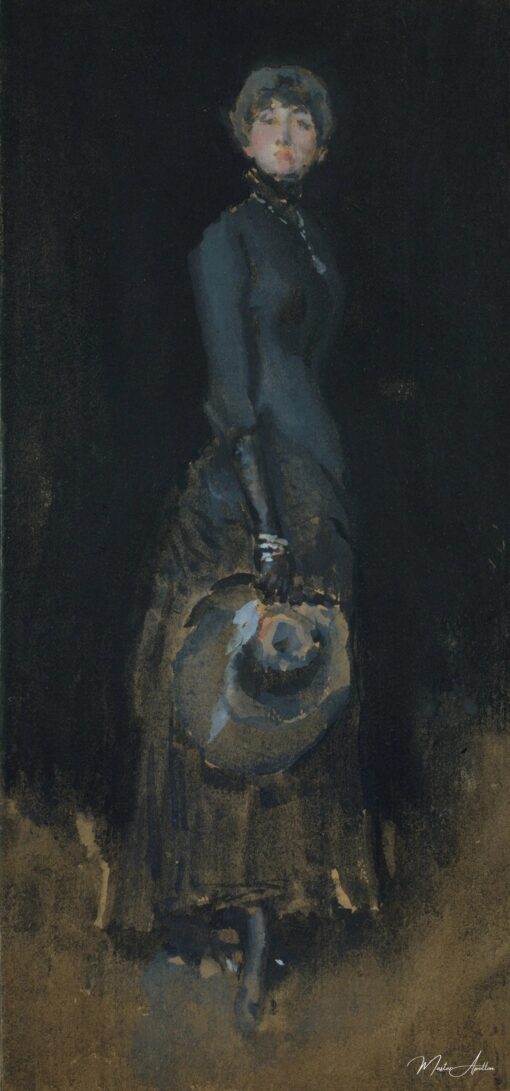 A dama em cinza – James Abbott McNeill Whistler James Abbott McNeill Whistler Master Apollon