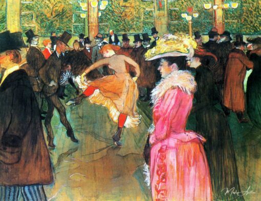 A Dança no Moulin-Rouge – Toulouse Lautrec Henri de Toulouse-Lautrec Master Apollon