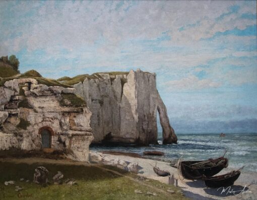 A falésia de Etretat após a tempestade – Gustave Courbet Gustave Courbet Master Apollon