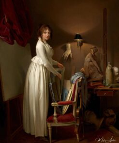 A mulher do artista em seu ateliê – Louis Boilly Louis Boilly Master Apollon