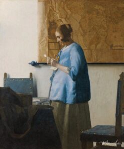 A Mulher de Azul Lendo uma Carta – Johannes Vermeer Johannes Vermeer Master Apollon