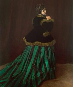 A Mulher de Vestido Verde – Claude Monet Claude Monet Master Apollon