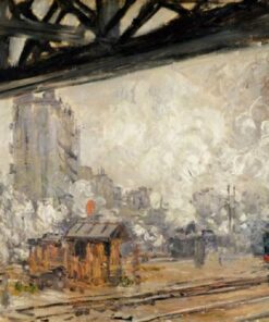 A Estação Saint-Lazare, vista exterior de Claude Monet Claude Monet Master Apollon