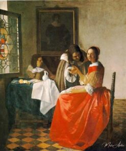 A Jovem Moça com Copo de Vinho – Johannes Vermeer Johannes Vermeer Master Apollon