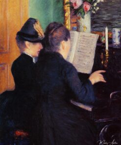A lição de piano – Caillebotte Gustave Caillebotte Master Apollon