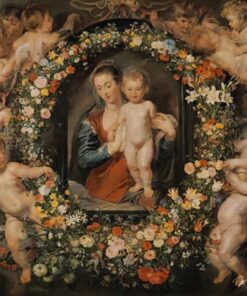 A Madona com a coroa de flores. A coroa de flores Jan Brueghel, o Velho (1568-1625) – Peter Paul Rubens Peter Paul Rubens Master Apollon