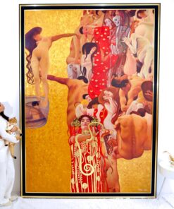 A Medicina – Uma Obra Reimaginada de Gustav Klimt por Master Apollon | 180 x 270 cm Pintura Original à Venda Master Apollon