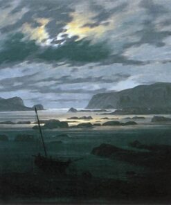 A mar do Norte ao luar – Caspar David Friedrich Caspar David Friedrich Master Apollon