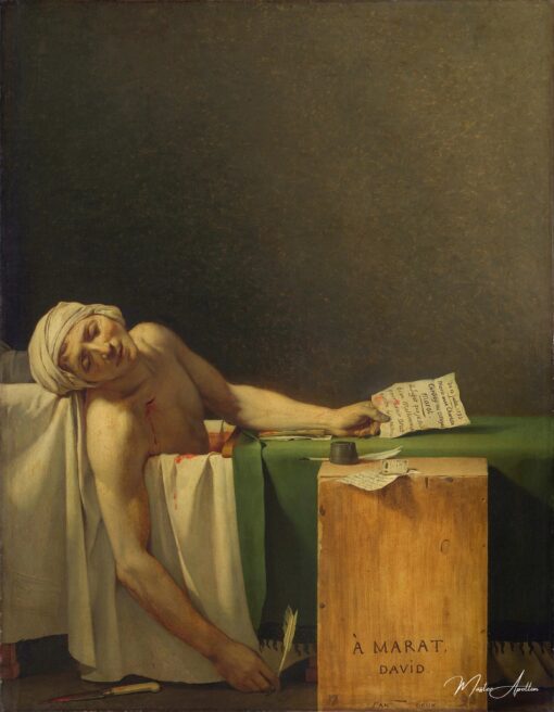 A morte de Marat – Jacques-Louis David Jacques-Louis David Master Apollon