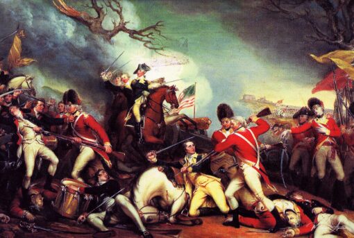 A morte do general Mercer na batalha de Princeton – John Trumbull John Trumbull Master Apollon