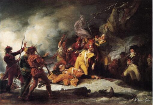 A morte do general Montgomery durante o ataque a Quebec – John Trumbull John Trumbull Master Apollon