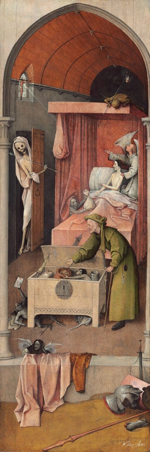 A morte e o avarento – Jérôme Bosch Hieronymus Bosch Master Apollon