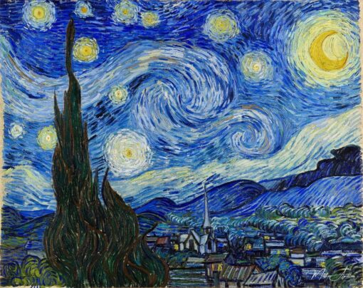 A Noite Estrelada – Van Gogh Reprodução de arte popular Master Apollon