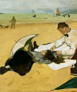 A pequena menina na praia do mar – Edgar Degas Edgar Degas Master Apollon