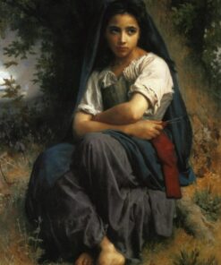 A pequena tricoteuse – William Bouguereau William Bouguereau Master Apollon