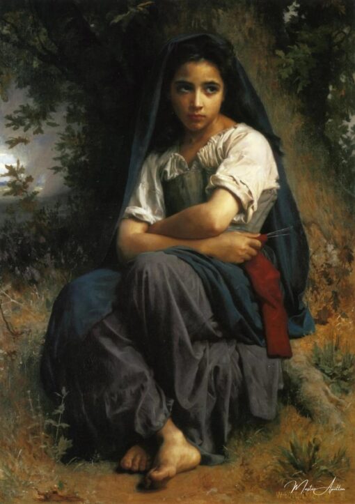 A pequena tricoteuse – William Bouguereau William Bouguereau Master Apollon 2