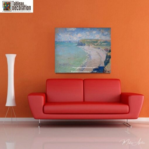 A praia em Pourville, pôr do sol – Pintura de Monet Claude Monet Master Apollon 5