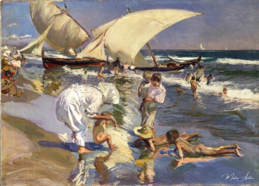 A praia de Valência na luz da manhã – Sorolla Joaquín Sorolla Master Apollon