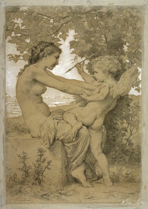 A resistência do amor – William Bouguereau William Bouguereau Master Apollon 2