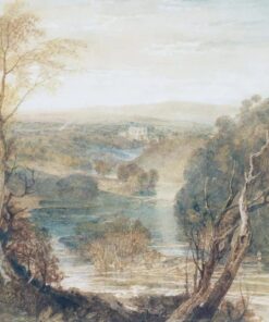 A rio Wharfe com uma vista distante da torre Barden – William Turner William Turner Master Apollon