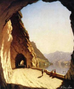 A estrada do Stelvio à beira do lago de Como – Sanford Robinson Gifford Sanford Robinson Gifford Master Apollon