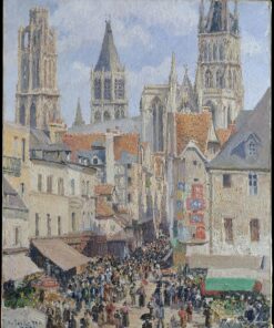 A Rua da Mercearia em Rouen – Camille Pissarro Camille Pissarro Master Apollon