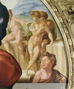 A Sagrada Família com São João (Doni Tondo) mostrando personagens nus ao fundo – Michelangelo Michelangelo Master Apollon