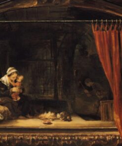 A Sagrada Família com um Cortinado – Rembrandt van Rijn Rembrandt van Rijn Master Apollon