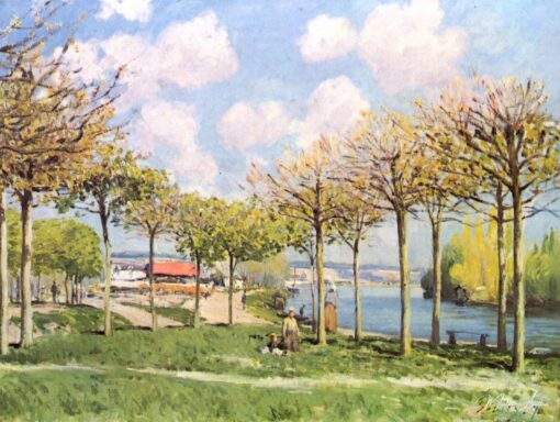 A Sena em Bougival – Alfred Sisley Alfred Sisley Master Apollon