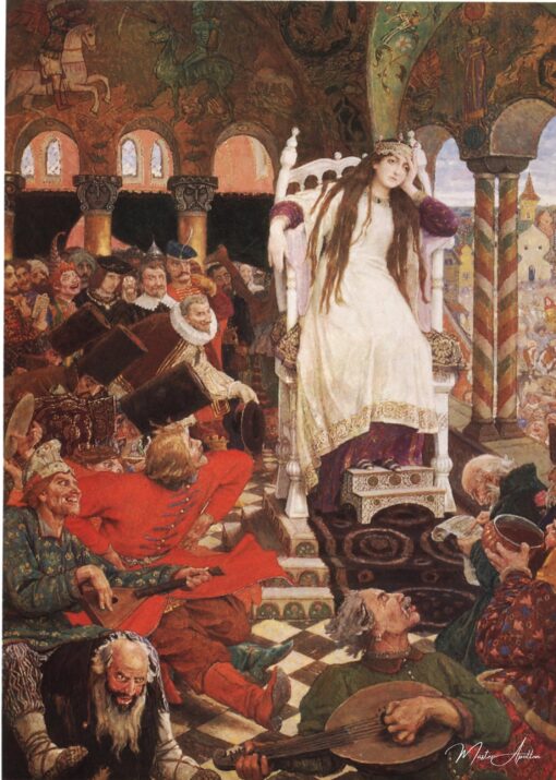 A tsarévna despreocupada – Viktor Vasnetsov Viktor Vasnetsov Master Apollon