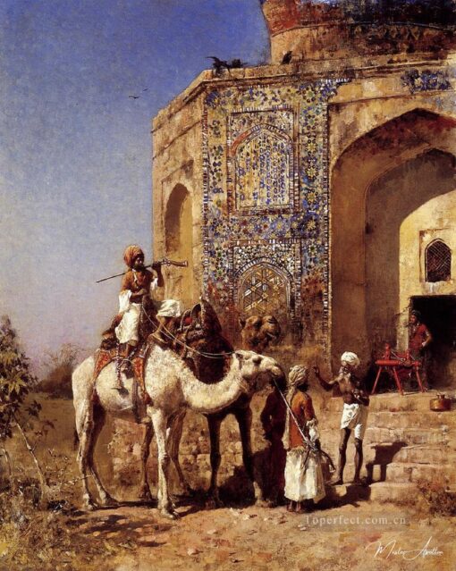 A velha mesquita com azulejos azuis nos arredores de Delhi, na Índia – Edwin Lord Weeks Edwin Lord Weeks Master Apollon