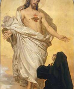 A visão do coração de Jesus da bem-aventurada Marguerite Marie Alacoque – Antonio Ciseri Antonio Ciseri Master Apollon