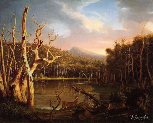 Lago com Árvores Mortas (Catskill) – Thomas Cole Thomas Cole Master Apollon