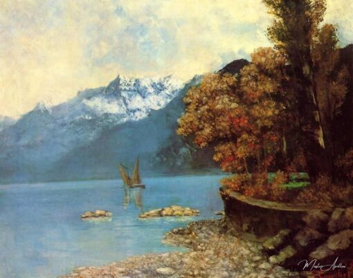 Lago de Genebra – Gustave Courbet Gustave Courbet Master Apollon