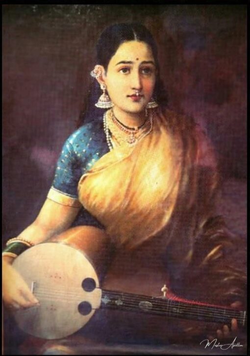 Dama com Swarbat – Raja Ravi Varma Raja Ravi Varma Master Apollon