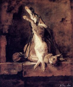 Coelho selvagem com carneiro e pêra em pó – Jean Siméon Chardin Jean Siméon Chardin Master Apollon
