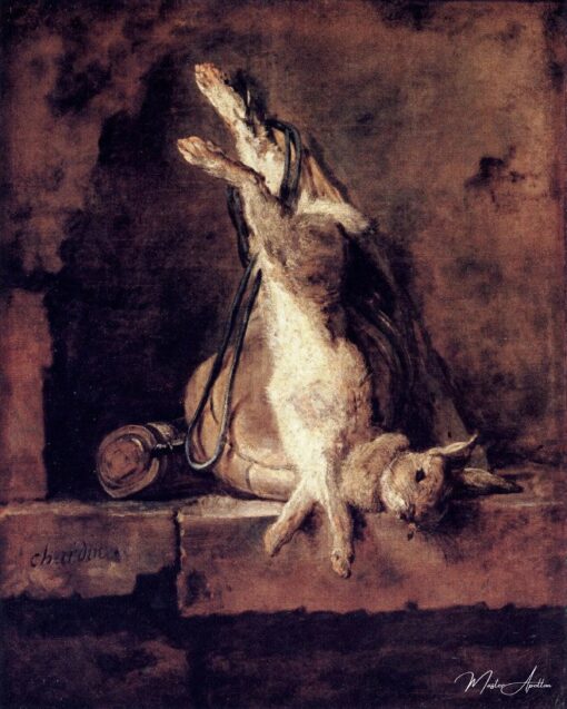 Coelho selvagem com carneiro e pêra em pó – Jean Siméon Chardin Jean Siméon Chardin Master Apollon 2